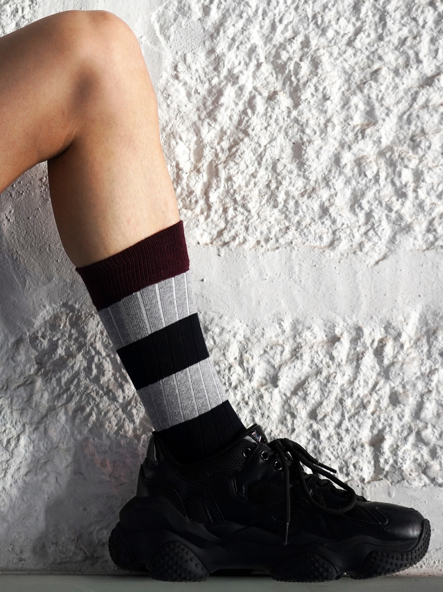 Picture of Stripes Canalé Grey/Blue