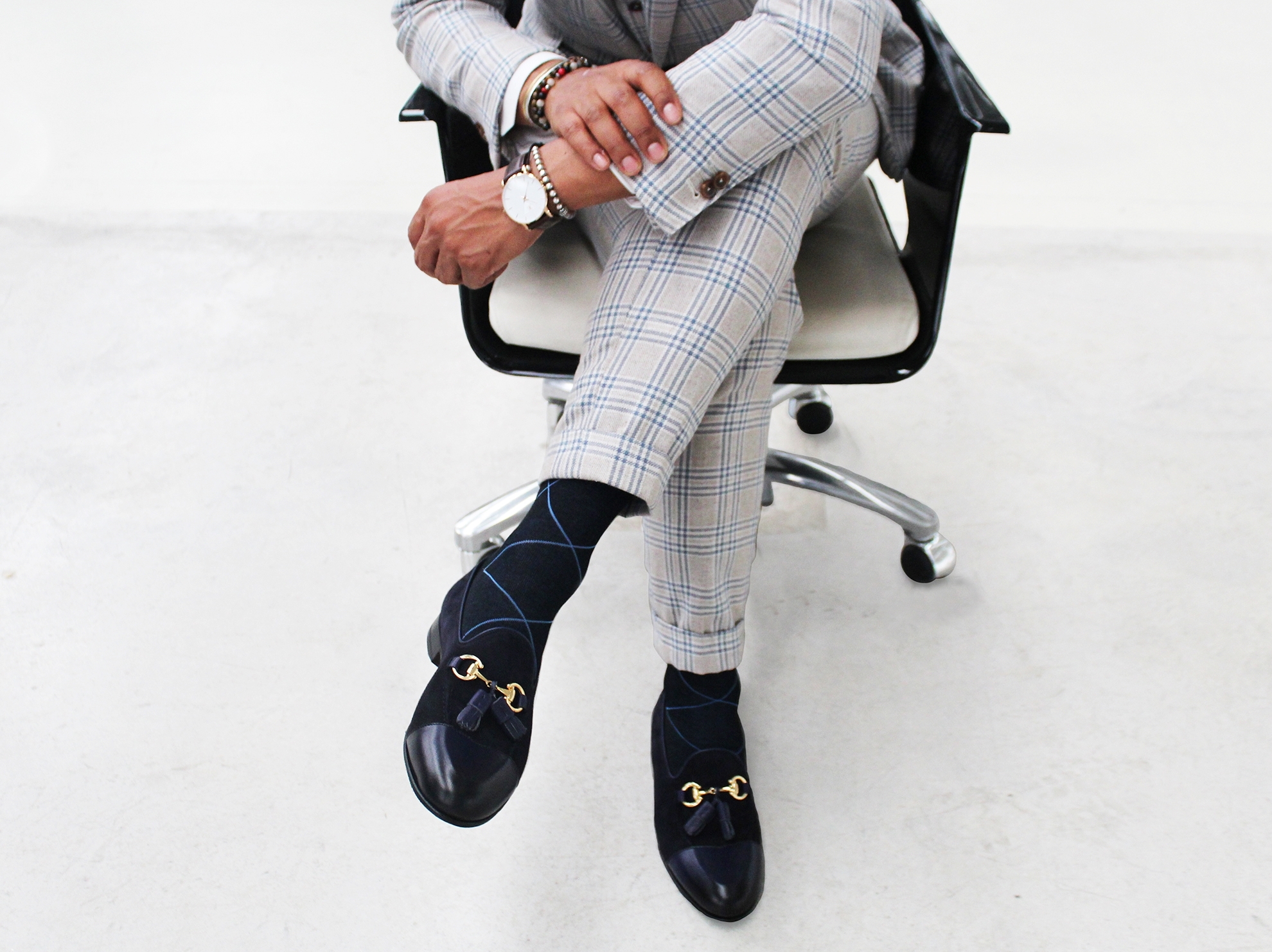 Picture of 2-Color Squares Black/Blue