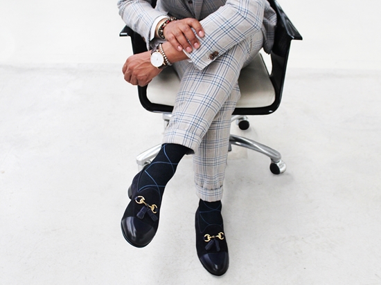 Picture of 2-Color Squares Black/Blue