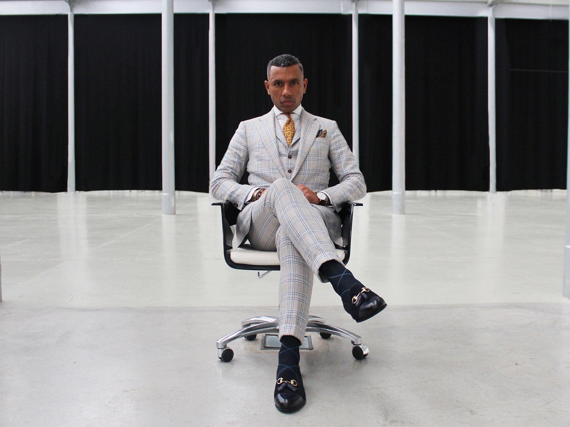 Picture of 2-Color Squares Black/Blue