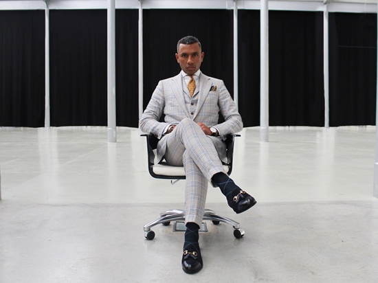 Picture of 2-Color Squares Black/Blue