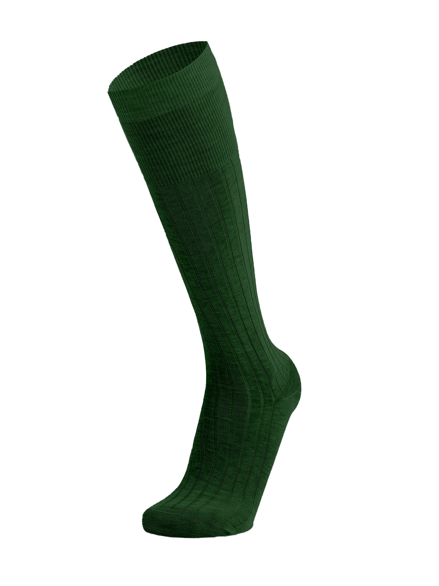 Picture of HIGH KNEE CANALÉ GREEN MELANGE 100% MERINO WOOL