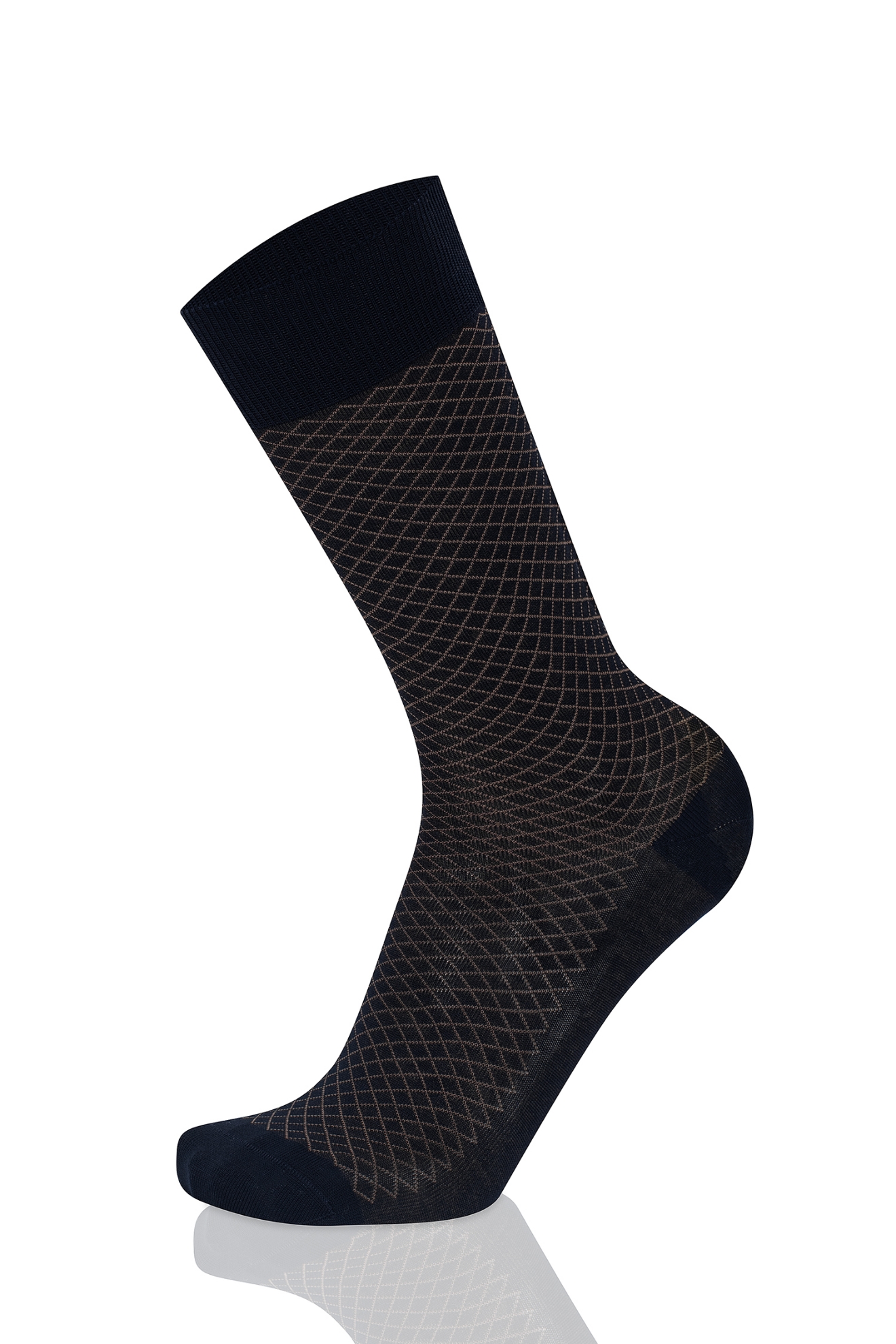 Picture of 2-COLOR LOZENGES BLUE/BROWN 