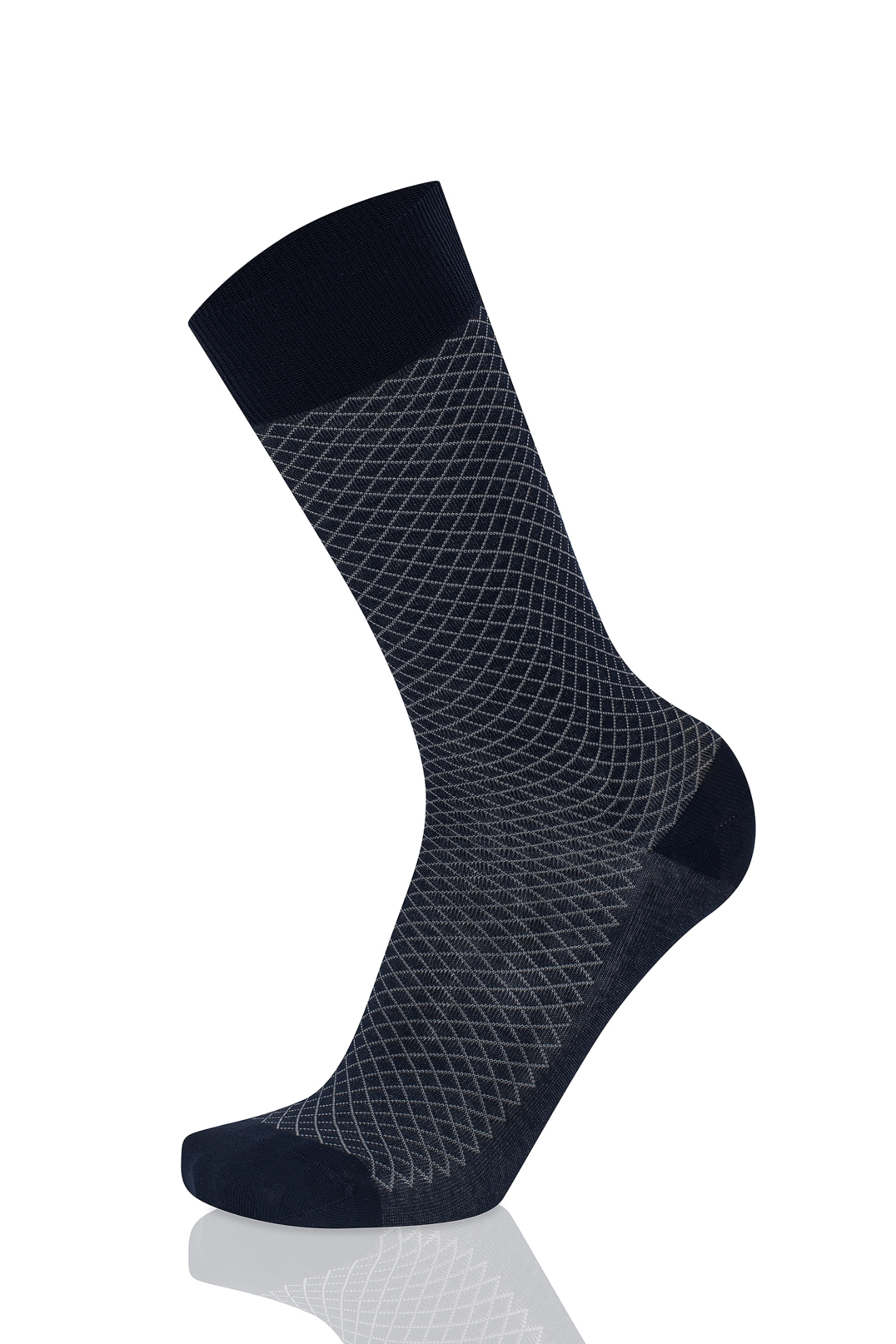 Picture of 2-COLOR LOZENGES BLUE/GREY