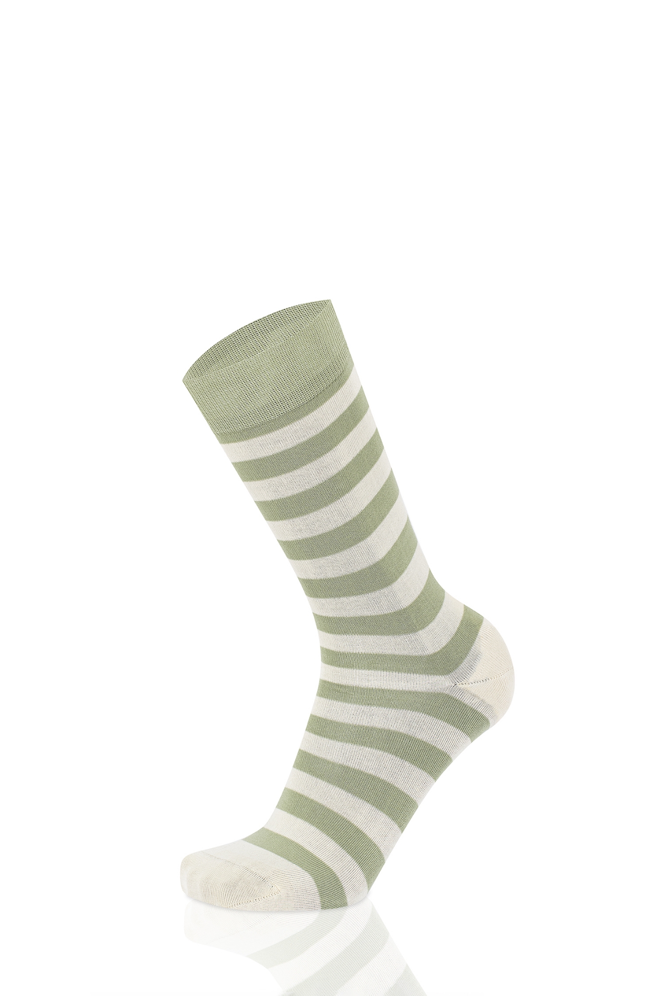 Picture of STRIPES SAGE GREEN/LIGHT BEIGE  - EUTOPIA